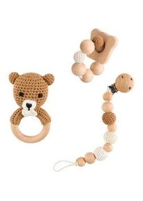 Patinio Kinderspielset , Multicolor , Holz, Metall, Textil , 3-teilig , Buche , massiv , unisex , EN 71 , Spielzeug, Holzspielzeug