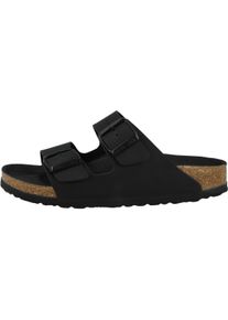 Birkenstock, Unisex, Sandalen, Arizona Birko-Flor schmal, Schwarz, (39)