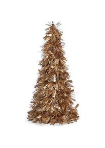 Krist+, Weihnachtsbaum, Weihnachtsbaum Lametta Mattierend Weiss Gold 18x18x45,5cm (45.50 cm)