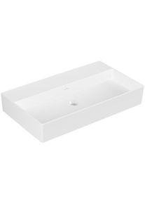 Villeroy & Boch Villeroy & Boch, Waschbecken, V&B Waschtisch MEMENTO 2.0 800x470mm o ÜL o HL stone white C+ (470 mm, 800 mm)