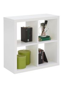 Carryhome Raumteiler, Wei&szlig;, Holzwerkstoff, 77x77x38 cm, Made in EU, Beim&ouml;bel erh&auml;ltlich, Wohnzimmer, Raumteiler, Raumtrenner