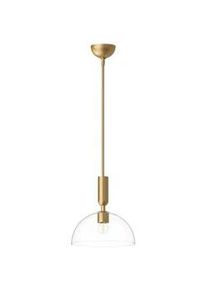 Elstead Lighting Hängeleuchte , Goldfarben , Metall, Glas , 30.5 cm , RoHS, Ce , höhenverstellbar , Lampen & Leuchten, Leuchtenserien