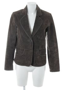 One Touch Leather Jacket Women, Size 38, dark brown, leather
