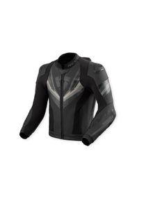 REV’IT! REV'IT! Quantum 3 Pro Lederjacke schwarz/anthrazit 50 - Motorradbekleidung - Motorradjacken - Lederjacken