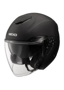 Nexo Jethelm Comfort II mattschwarz M - Helme & Brillen - Café Racer Helme & Brillen - Café Racer Jethelme
