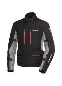 Pharao Skeen WP Textiljacke schwarz/grau/rot M - Motorradbekleidung - Touring Motorradbekleidung - Touring Motorradjacken
