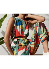 Tchibo - Jumpsuit mit Gürtel - Damen - Gr. 44 - mehrfarbig