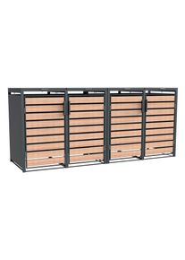 Tchibo - M&uuml;lltonnenbox - 264x80x116cm - anthrazit - Stahl