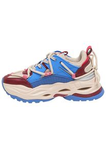 Buffalo Trampki niskie 'Triplet Lace' dla kobiet kremowy / niebieski / czerwony / ciemnoczerwony Rozmiar 36