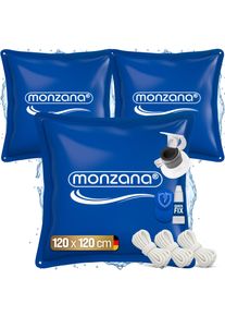 Monzana Zwembadkussen 3 Stuks Blauw 120x120cm -20°C