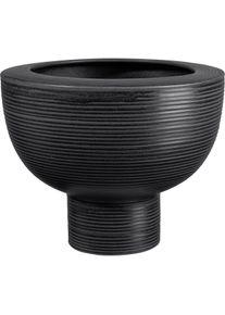 Asa bloempot op voet, black