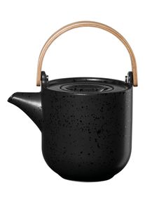 Asa théière avec l'anse en bois, kuro