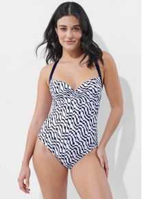 Rösch Badeanzug in marine / weiß - Alba Moda