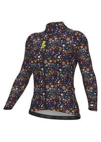 Al&eacute; Al&eacute; Women's Pragma Flowery L/S Jersey Cycling jersey Women (S, grey)