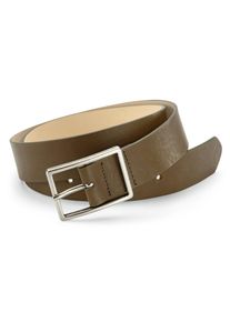 LANIUS Damen-Ledergürtel breit Braunoliv 80