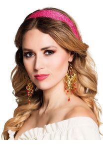 Boland Orecchini d'oriente d'oro con perline rosse