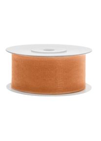 partydeco Nastro regalo Chiffin in arancio 25m (10er Multipack)