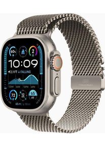 Apple Watch Ultra 2 (2024) | GPS + Cellular | naturlig | Milanesisk armband naturlig Medium