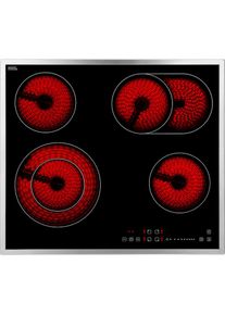 Hanseatic, Elektro-Kochfeld von SCHOTT CERAN &raquo;MC-HF662B&laquo; mit Timer, edelstahlfarben, Elektro-Kochfeld von SCHOTT CERAN