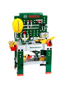 klein , Spielwerkbank &raquo;BOSCH-Workstation Mega, mit Handwerker Set&laquo; mit BOSCH Akkuschrauber; Made in Germany , bunt