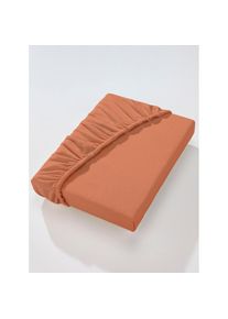 Dormisette , Spannbettlaken , caramel , 100% Baumwolle , B/L: 180 cm x 200 cm