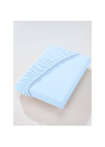 Dormisette , Spannbettlaken , hellblau , 100% Baumwolle , B/L: 180 cm x 200 cm