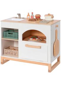 Musterkind , Spielk&uuml;che &raquo;Taxus, wei&szlig;/natur&laquo; FSC - sch&uuml;tzt Wald, wei&szlig;/natur, Holz, wei&szlig;/natur