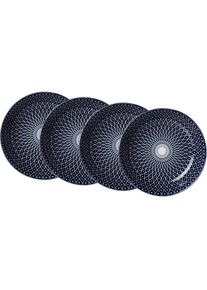 Ritzenhoff & Breker Ritzenhoff & Breker, Suppenteller &raquo;ROYAL REIKO&laquo; Keramik, wei&szlig;/blau, Keramik, 20,5 cm, wei&szlig;/blau