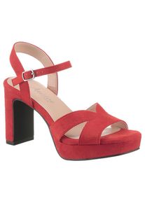 Aniston SHOES , High-Heel-Sandalette , Sommerschuh, Abendsandale, Plateau - NEUE KOLLEKTION , orange-rot , 41 , 41 , Sommerliche Sandalette aus der...