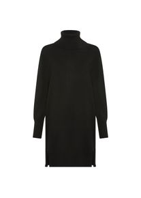 BOSS Orange , Strickkleid »Feringatessa Premium Damenmode« Relaxed Fit, mit Schlitzdetails, Turtle Neck , Black 001 , N-Gr , L (40) -N-Gr , L (40)...