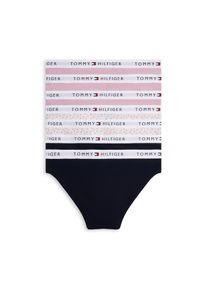 Tommy Hilfiger Underwear , Kinder,Jugendliche , Bikinislip »7PK BIKINI PRINT« Packung, 7er, 7 Stk. tlg., mit Logobund , Mystic Orchid/Geo/Des Sky ,...