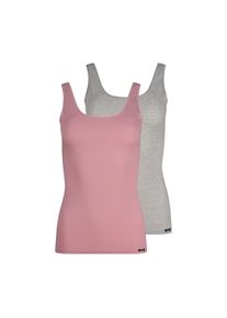 Skiny , Unterhemd »Cotton Advantage« 2er Pack, bequem, weich, basic, eng, Baumwollmix , zephyrmelange selection , 44 , 44 , Damen-Tanktop von Skiny