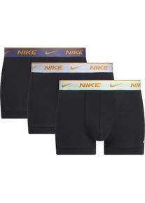 NIKE Underwear , Trunk »TRUNK 3PK« Packung, 3er, 3 Stk. tlg., mit farbigem NIKE Logo-Elastikbund , BLK MINT FM/LI ARMRY BL/SND PPLE WB , XL , XL ,...