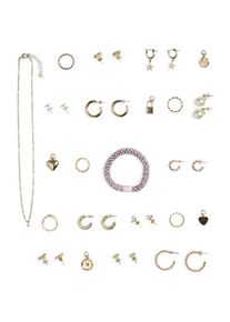 Pieces Kalendarz adwentowy 'PCJESSA X-MAS' dla mężczyzn gołąbkowo niebieski / złoty / czarny / perłowo biały Rozmiar One Size