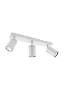 Licht-Erlebnisse PARKER faretto da soffitto 3x GU10 fino a 20W bianco acciaio alluminio vetro | LE109599