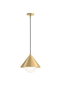 Elstead Lighting Hängeleuchte , Goldfarben , Metall , 34.3 cm , RoHS, Ce , höhenverstellbar , Lampen & Leuchten, Leuchtenserien