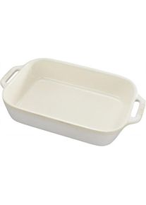 Staub Gratineerschaal 34 x 24 cm - ivoor, Auflaufform, Weiss