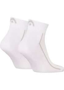 Head, Unisex, Sportsocken, Unisex All Sports Quarter-Socken - Performance - 2-er Pack (43 - 46), Weiss