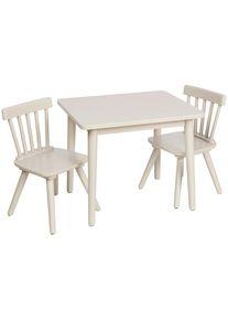 Jimmylee Kindersitzgruppe , Beige , Holz , Kautschukholz , vollmassiv , Babym&ouml;bel & Kinderm&ouml;bel, Babyzimmer, Kindersessel & Kindertische