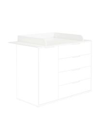 Paidi Wickelaufsatz, Wei&szlig;, Holzwerkstoff, 125.9x11.5x78.6 cm, Blauer Engel, Goldenes M, Babym&ouml;bel & Kinderm&ouml;bel, Babyzimmer, Wickelkommoden & Zubeh&ouml;r, Wickelaufs&auml;tze