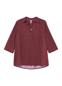 sheego Tunika Ženy vínovo červená / čierna / biela 7XL