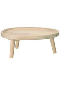 Ambia Home Serviertablett , Naturfarben , Holz , Uni , oval , 25x13x31.5 cm , Lfgb , mit Beinen, lebensmittelecht , Geschirr, Tischkultur & Serviergeschirr, Tabletts