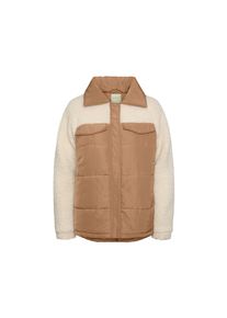 Tchibo - Steppjacke mit Teddy-Akzenten - Damen - Gr. 38 - cognac