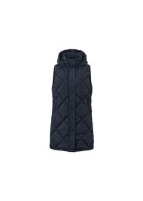 Tchibo - Lange Steppweste mit Kapuze - Damen - Gr. 38 - dunkelblau