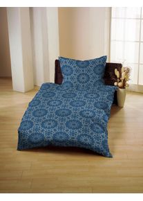 Gerald Wittmann Bettwäsche »Baumwoll-Satin« 2 Stk. tlg. bügelfrei in blau, Größe B/L: 70 cm x 90 cm