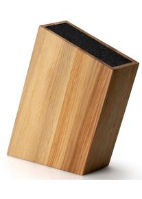 CONTINENTA Messerblock 1 Stk. Eichenholz, mit flexiblem Einsatz in schwarz