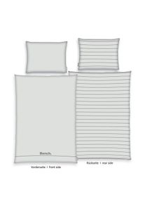 Bench. Wendebettwäsche »Baumwoll-Renforcé« 2 Stk. tlg. MADE IN GREEN by OEKO-TEX in grau, Größe B/L: 90 cm x 70 cm