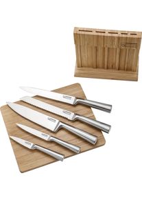 CS SOLINGEN Carl Schmidt Sohn Messerblock »Soest« 7 Stk. inkl. Schneidebrett in braun