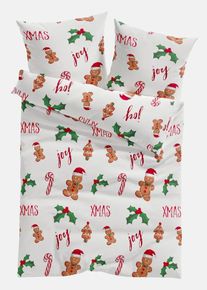 bonprix Lenjerie de pat cu turtă-dulce, alb, 1x 80/80 cm, 1x 135/200 cm