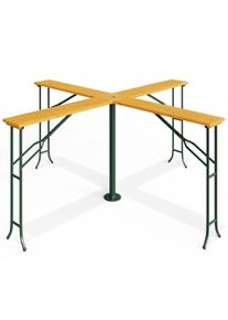 Casaria Statafel XXL Quattro Hout 241x241x104cm Inklapbaar